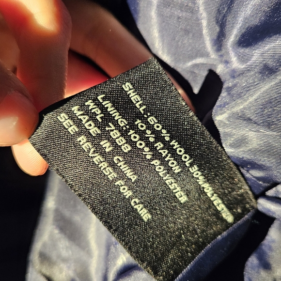 M60 Miss Sixty Navy Double Breasted Coat - Picture 2 of 5